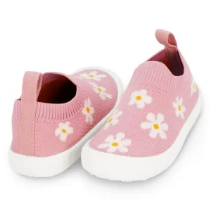 Jan & Jul Graphic Knit Shoes - Pink Daisy