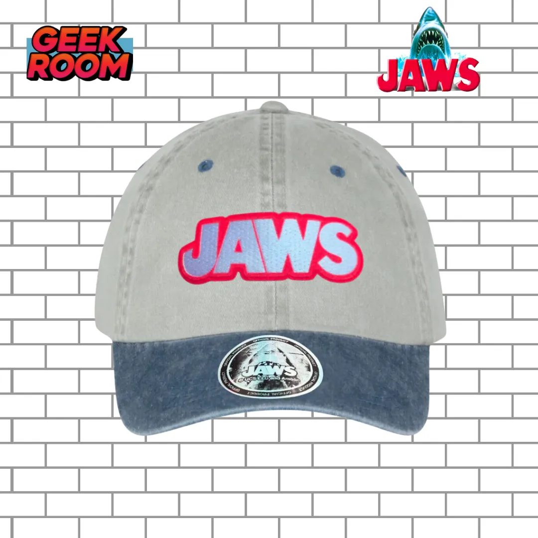 Jaws “Classic Logo” Blue/Beige Vintage