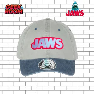 Jaws “Classic Logo” Blue/Beige Vintage