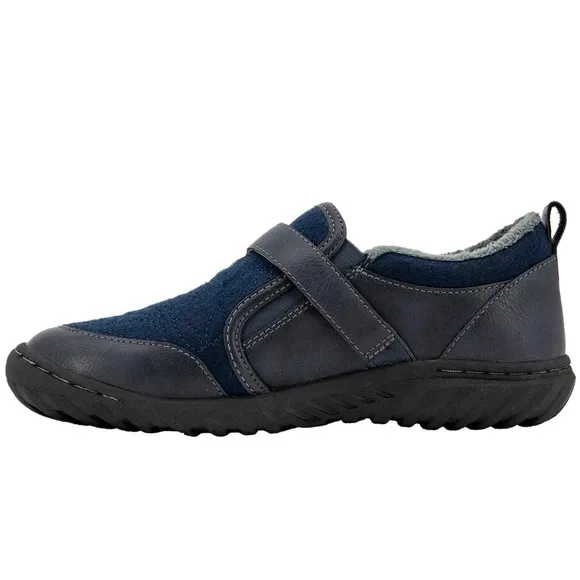 JBU Womens Tide Slip On Flats Casual-navy-size(7.5wide) (NWT)