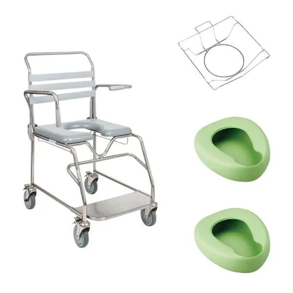 JUVO Shower Commode Sliding Footplate