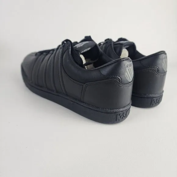 K-Swiss Classic Shoes Triple Varsity Leather Sneakers Black