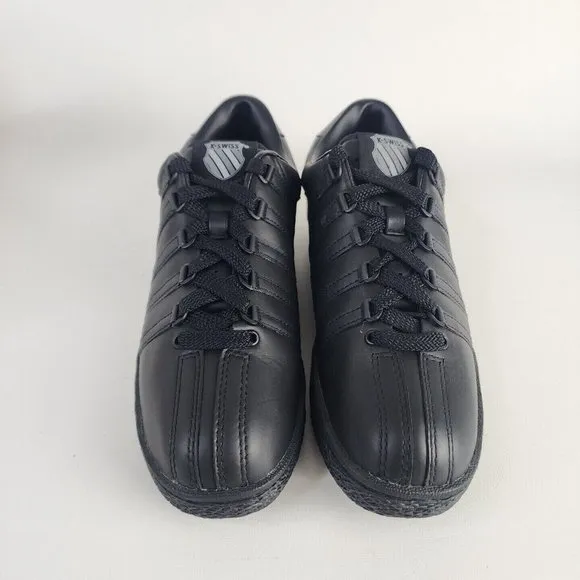 K-Swiss Classic Shoes Triple Varsity Leather Sneakers Black