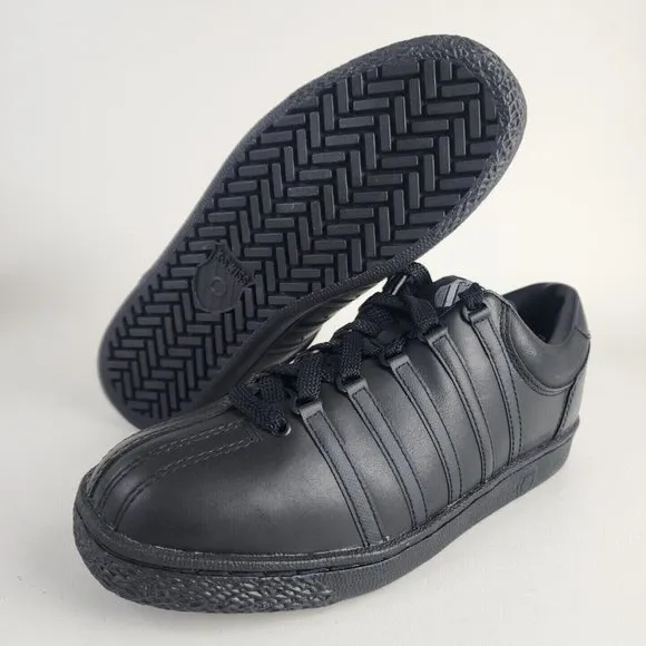 K-Swiss Classic Shoes Triple Varsity Leather Sneakers Black