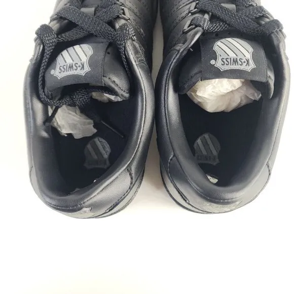 K-Swiss Classic Shoes Triple Varsity Leather Sneakers Black