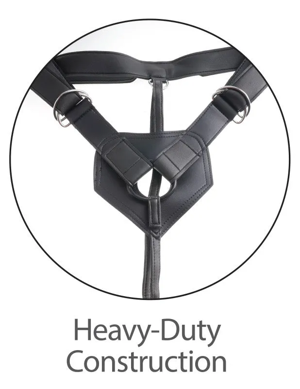 Kc 7" King  Uncut With Strap-on Harness - Flesh