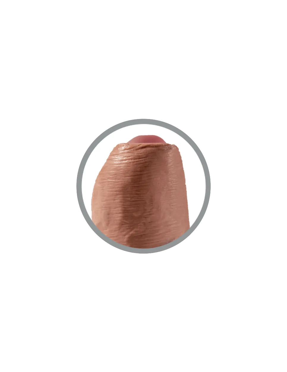 King Cock 7 Inch Uncut - Tan