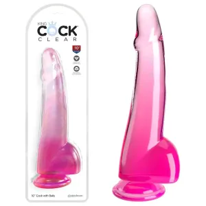 King Cock Clear 10'' Cock with Balls -