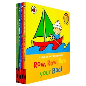 Ladybird Action Rhymes Collection 4 Books Bundle with Gift Journal