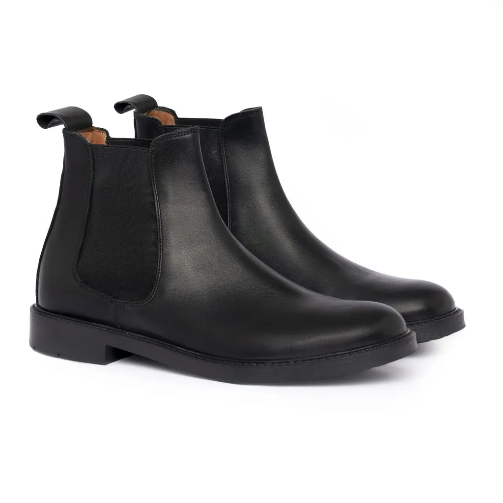 Leather Beatles Boots - Black