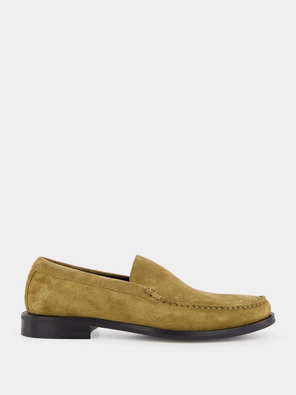 Light Brown 60's Suede Loafers