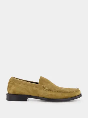 Light Brown 60's Suede Loafers