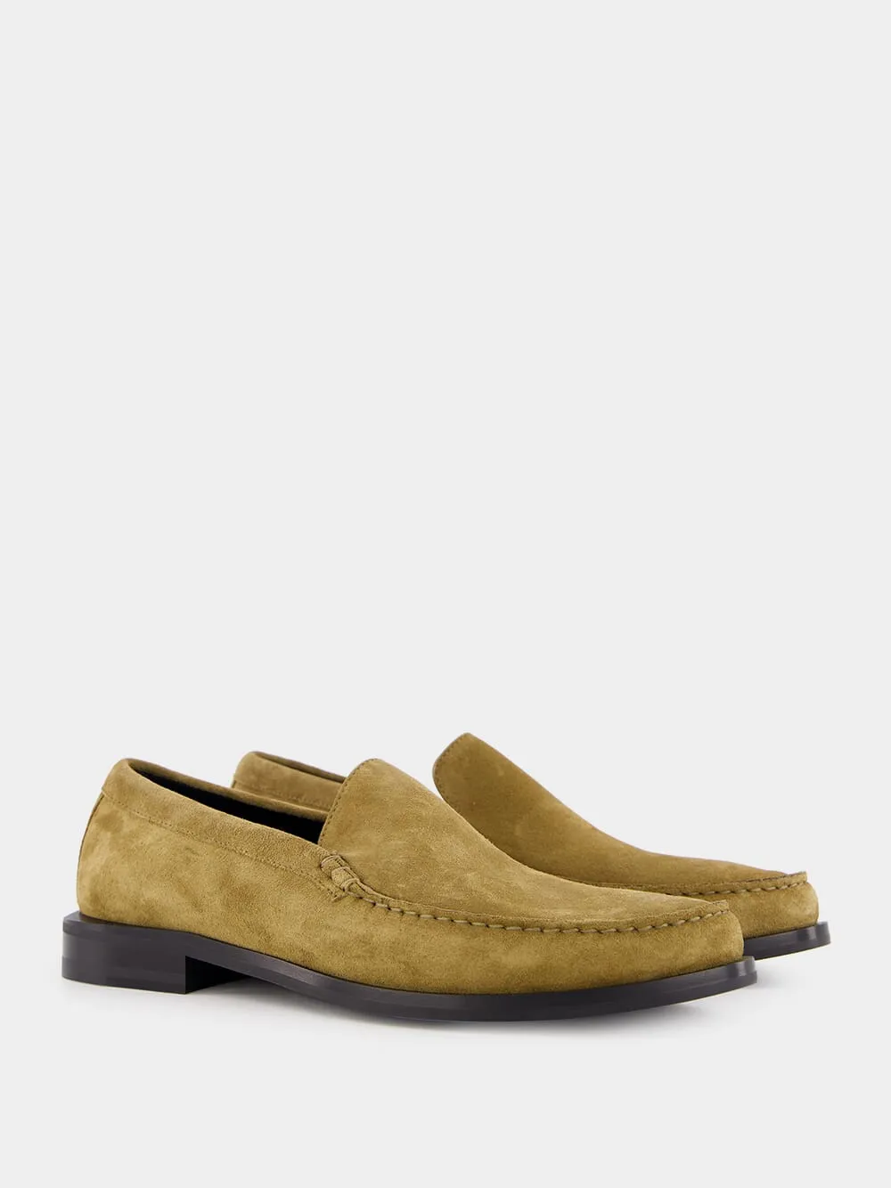 Light Brown 60's Suede Loafers
