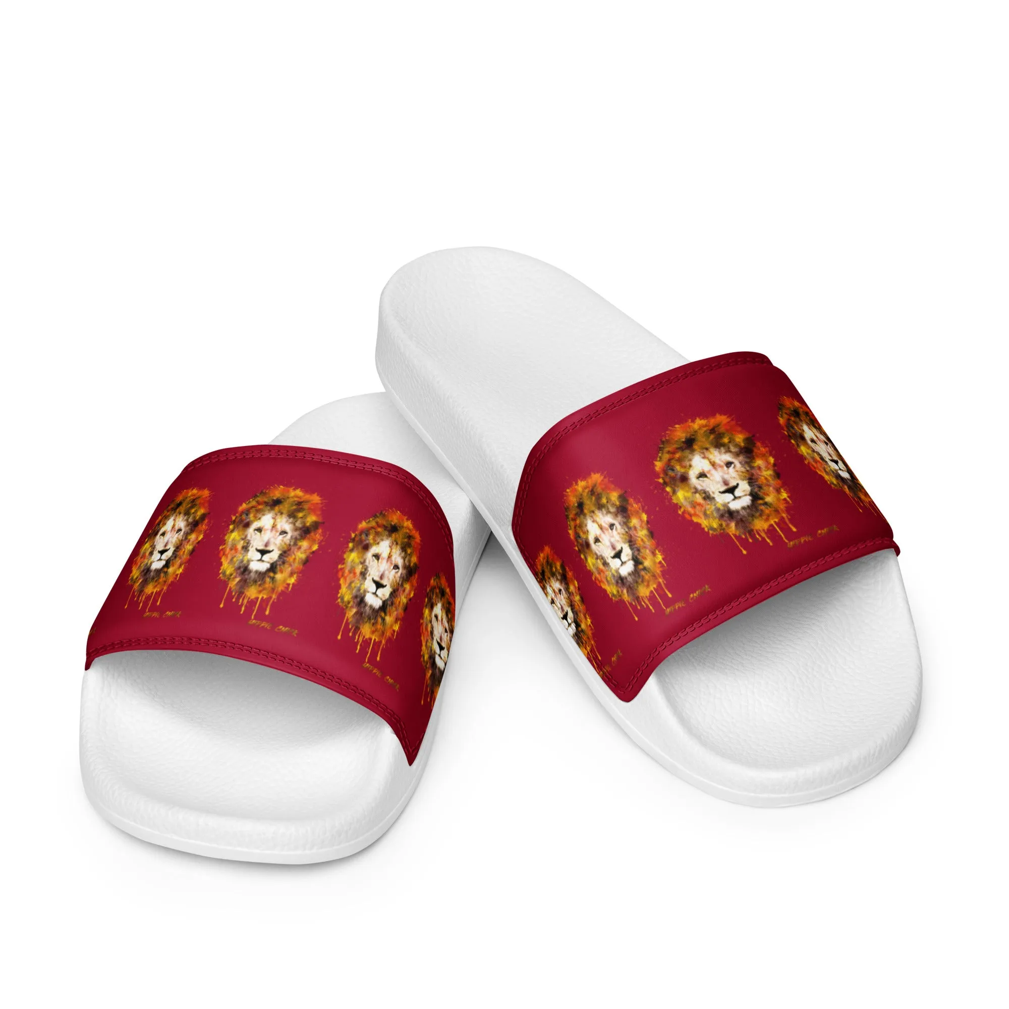 Maroon Women's Slides