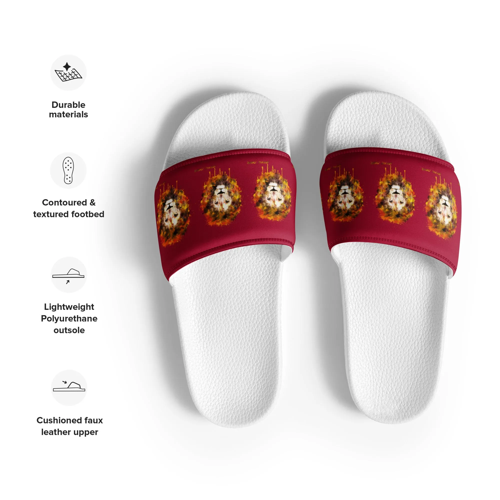 Maroon Women's Slides