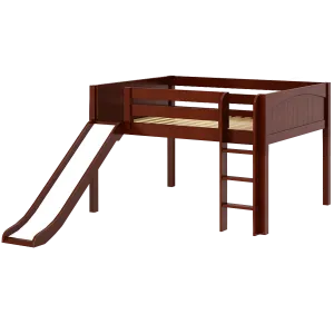 Maxtrix Full Low Loft Bed with Slide