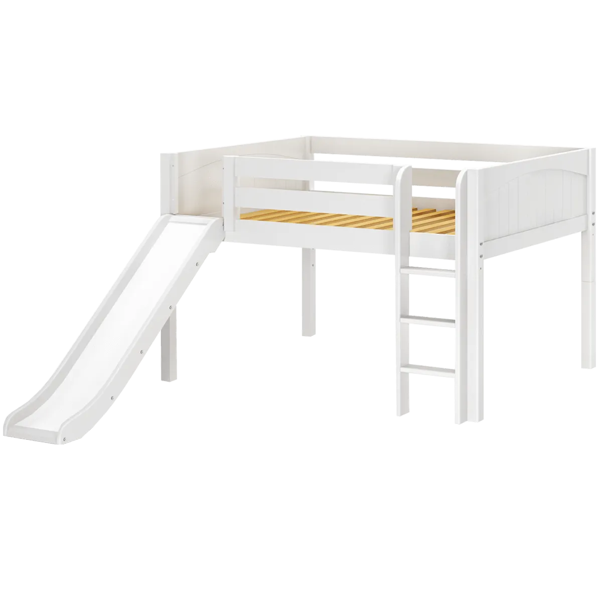 Maxtrix Full Low Loft Bed with Slide