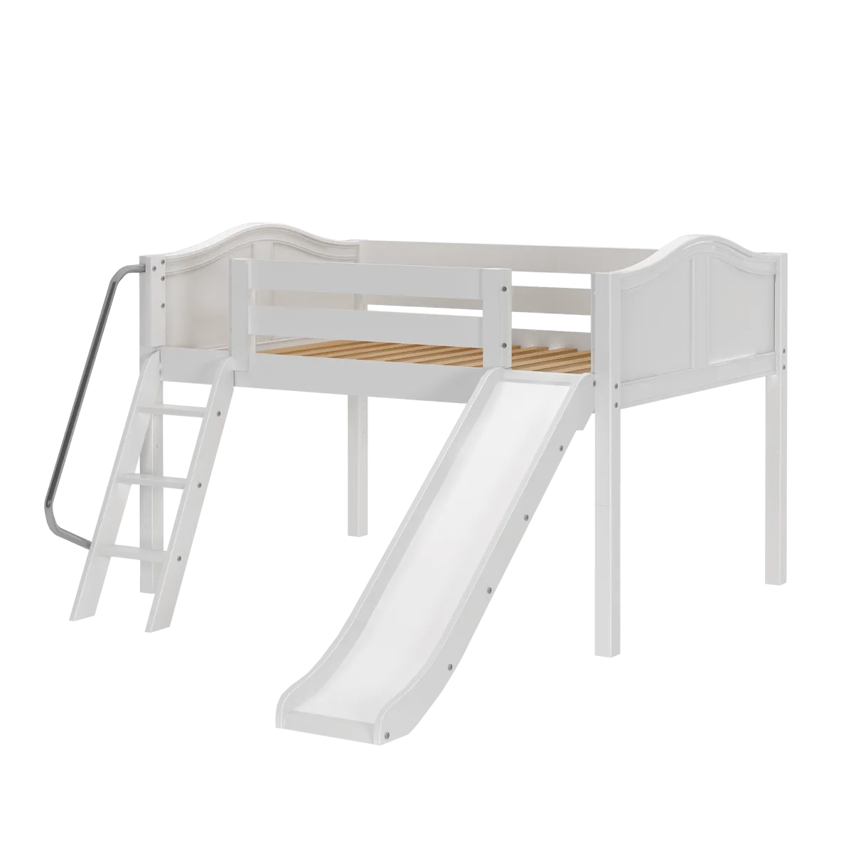 Maxtrix Full Low Loft Bed with Slide