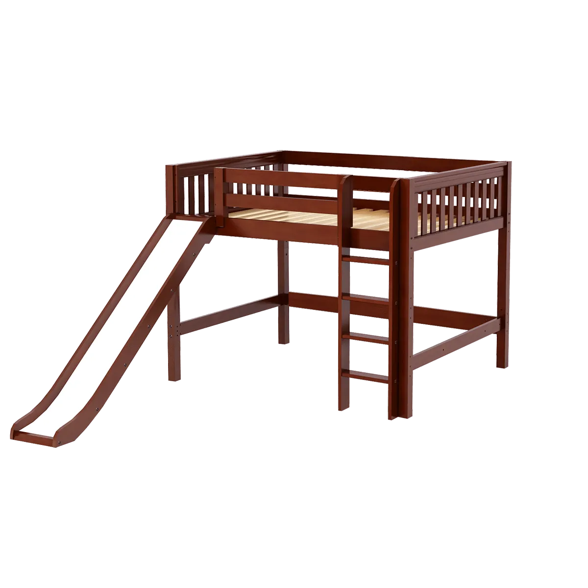 Maxtrix Full Mid Loft Bed with Slide