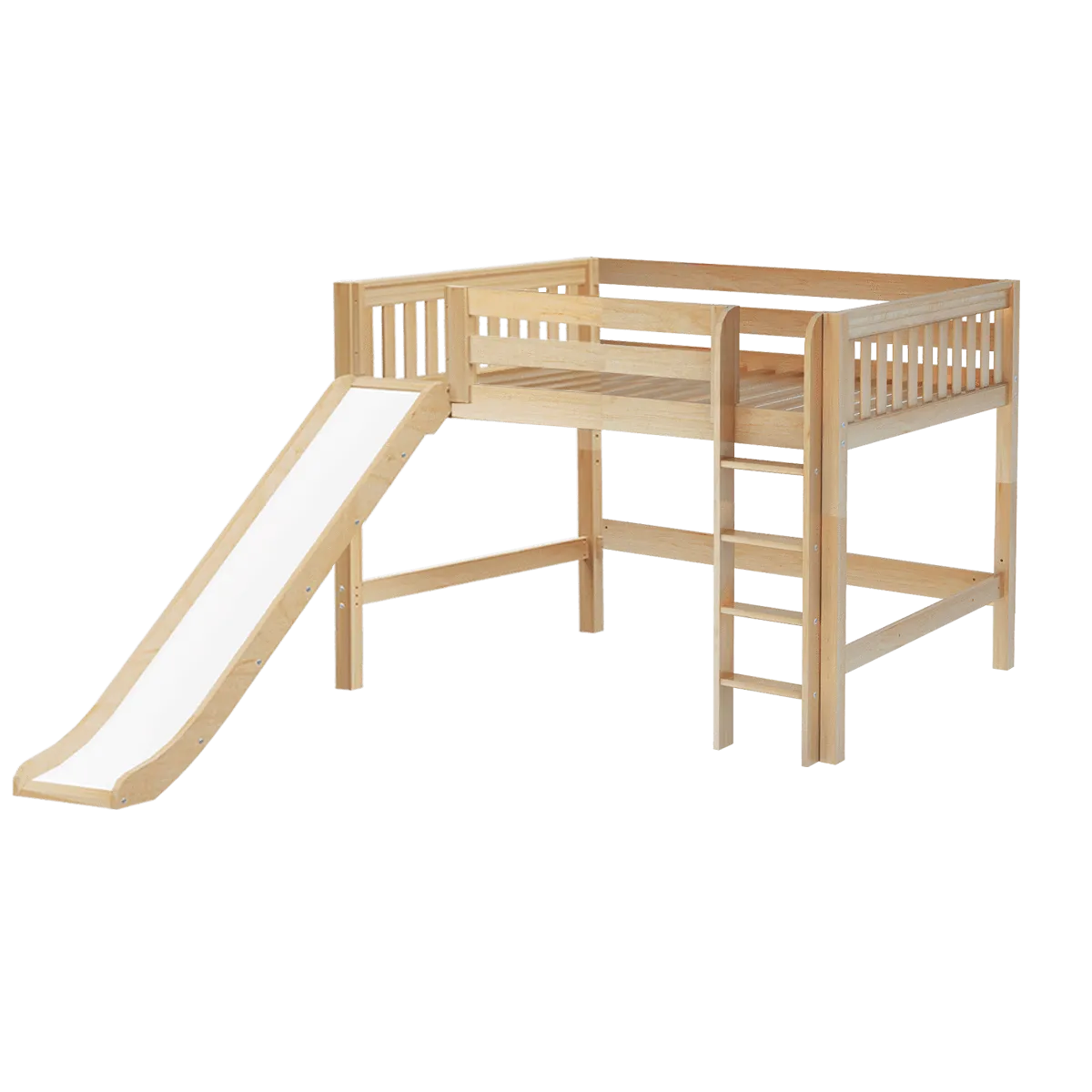 Maxtrix Full Mid Loft Bed with Slide