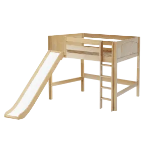 Maxtrix Full Mid Loft Bed with Slide