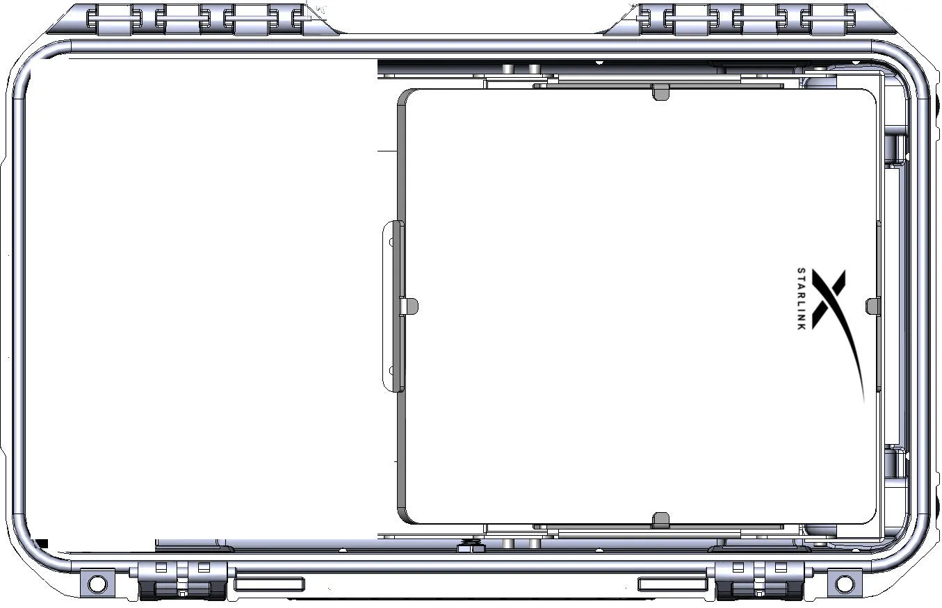 MCOM1 ROAM B hard case for transporting your Starlink Mini - A basic Go Kit flyaway