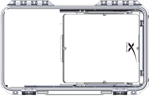 MCOM1 ROAM BB hard case with handle-wheels for your Starlink Mini - A basic Go Kit flyaway