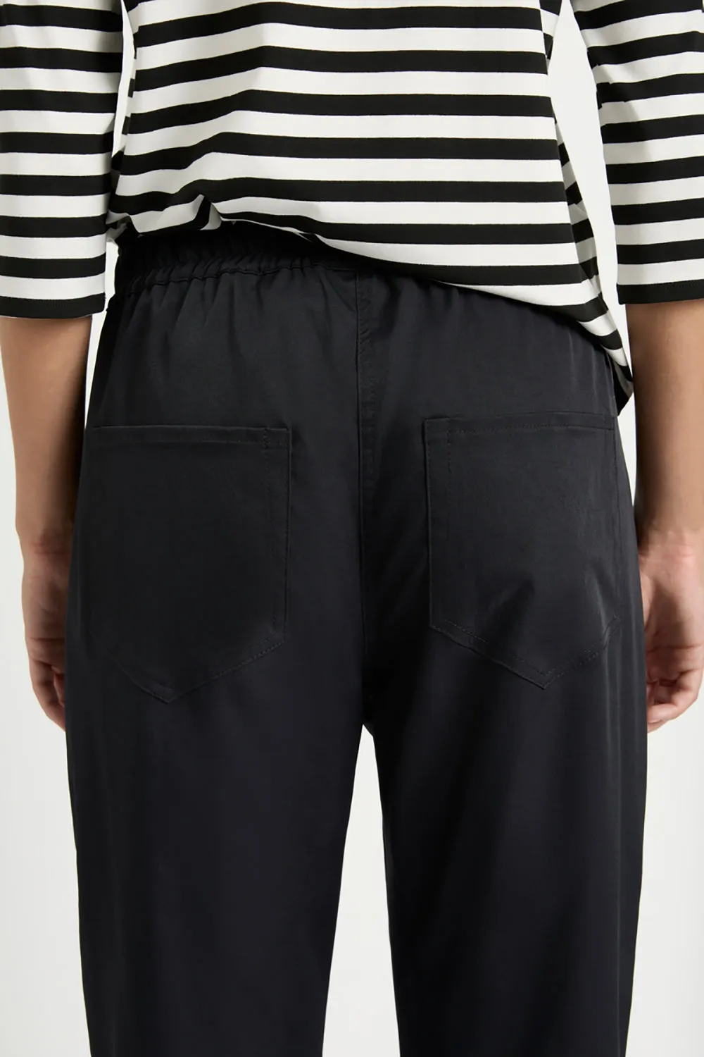 Mela Purdie Relaxed Boat Neck in Bevel Stripe Milk/Black F530 2630