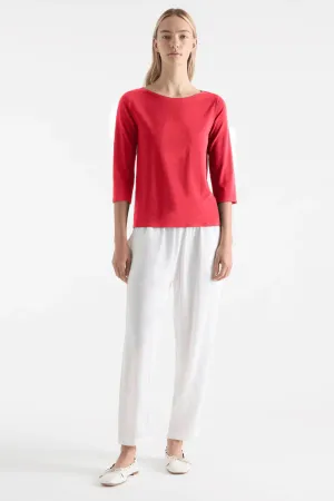 Mela Purdie Relaxed Boat Neck in Geranium F01 2630