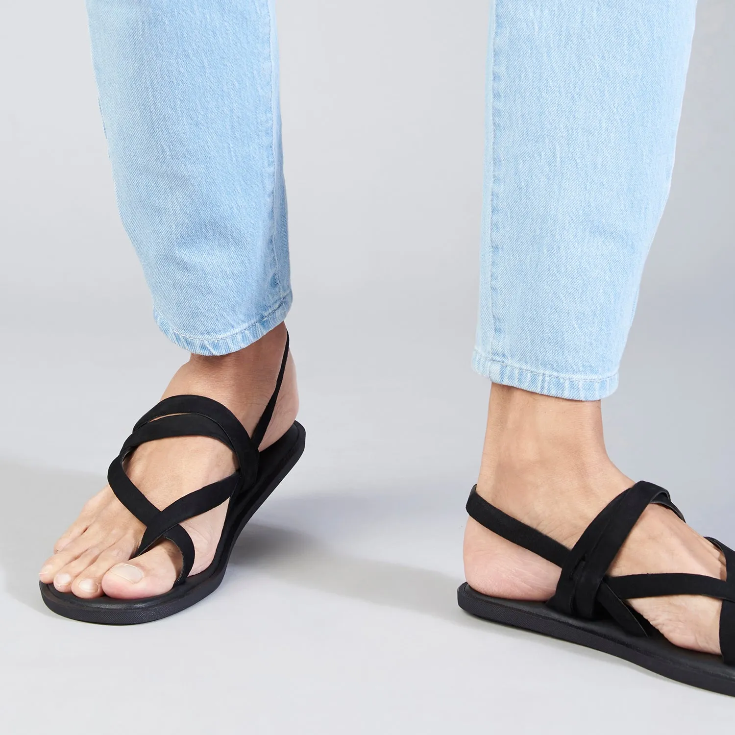 Milan Black Suede Slippers For Men