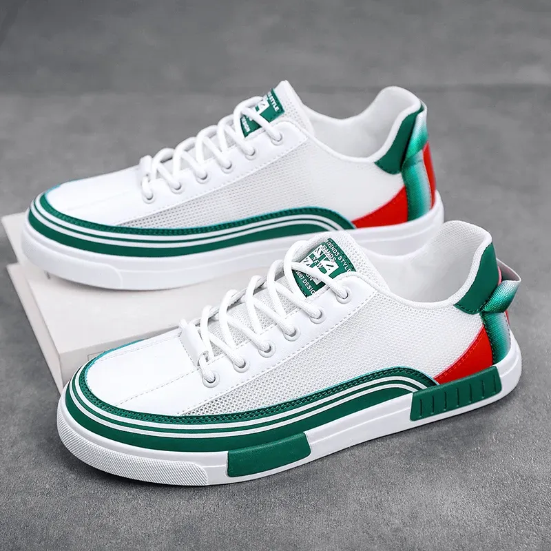Milan | Leather Mesh Trainers