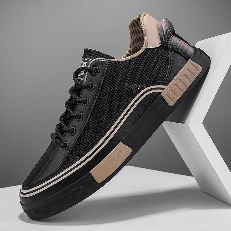 Milan | Leather Mesh Trainers