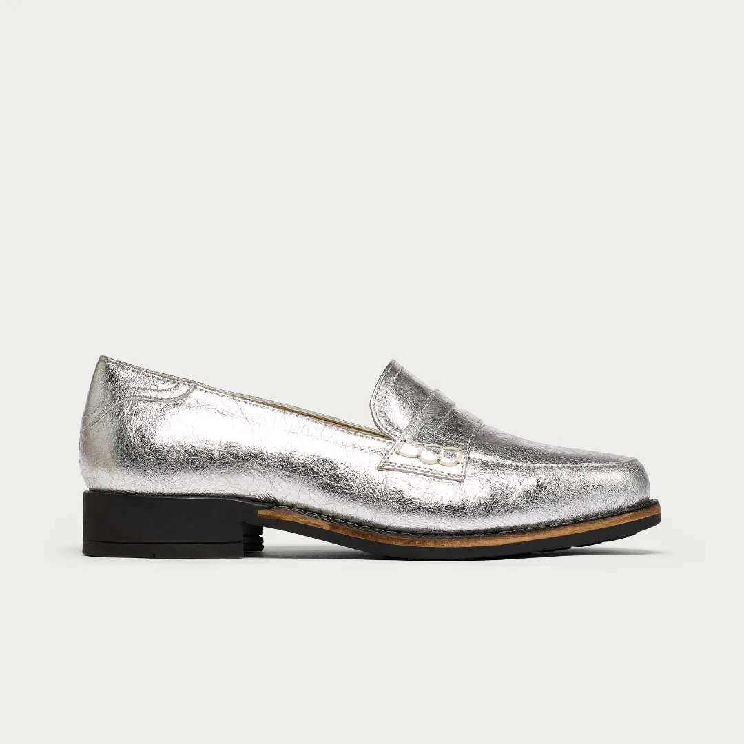 Nadia - Silver Leather