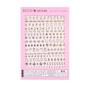 Nail Art Stickers: Golden Hour