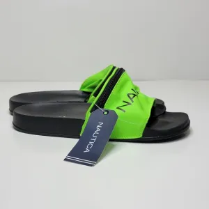 NAUTICA Asliea NEON Green Slides Size 5 UNISEX