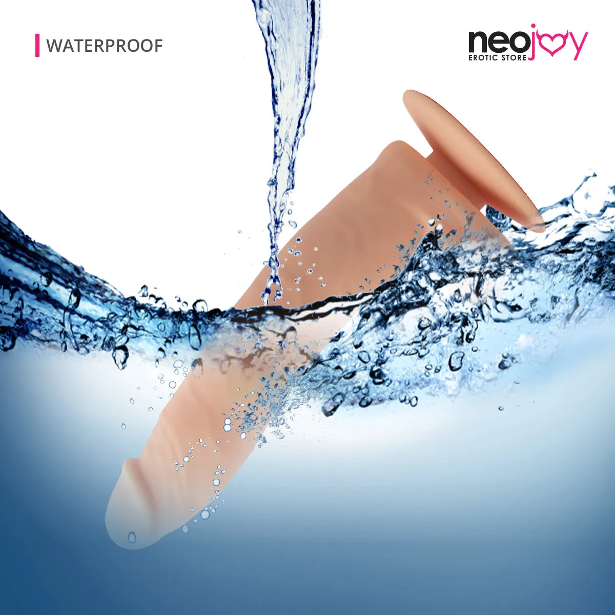 Neojoy - Bigshot Silicon Realistic Dildo With Suction Cup - Flesh - 23.5cm - 9.3 inch