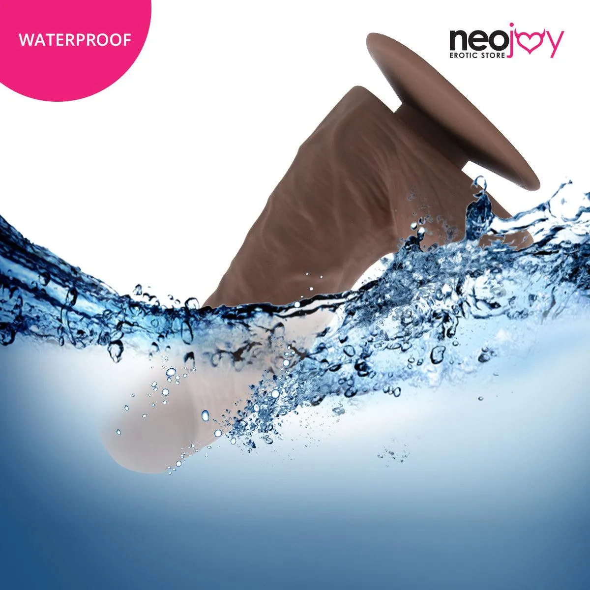Neojoy Fill-me-up Dildo With Strap-On - Dong Lesbian Sex Toy - Brown