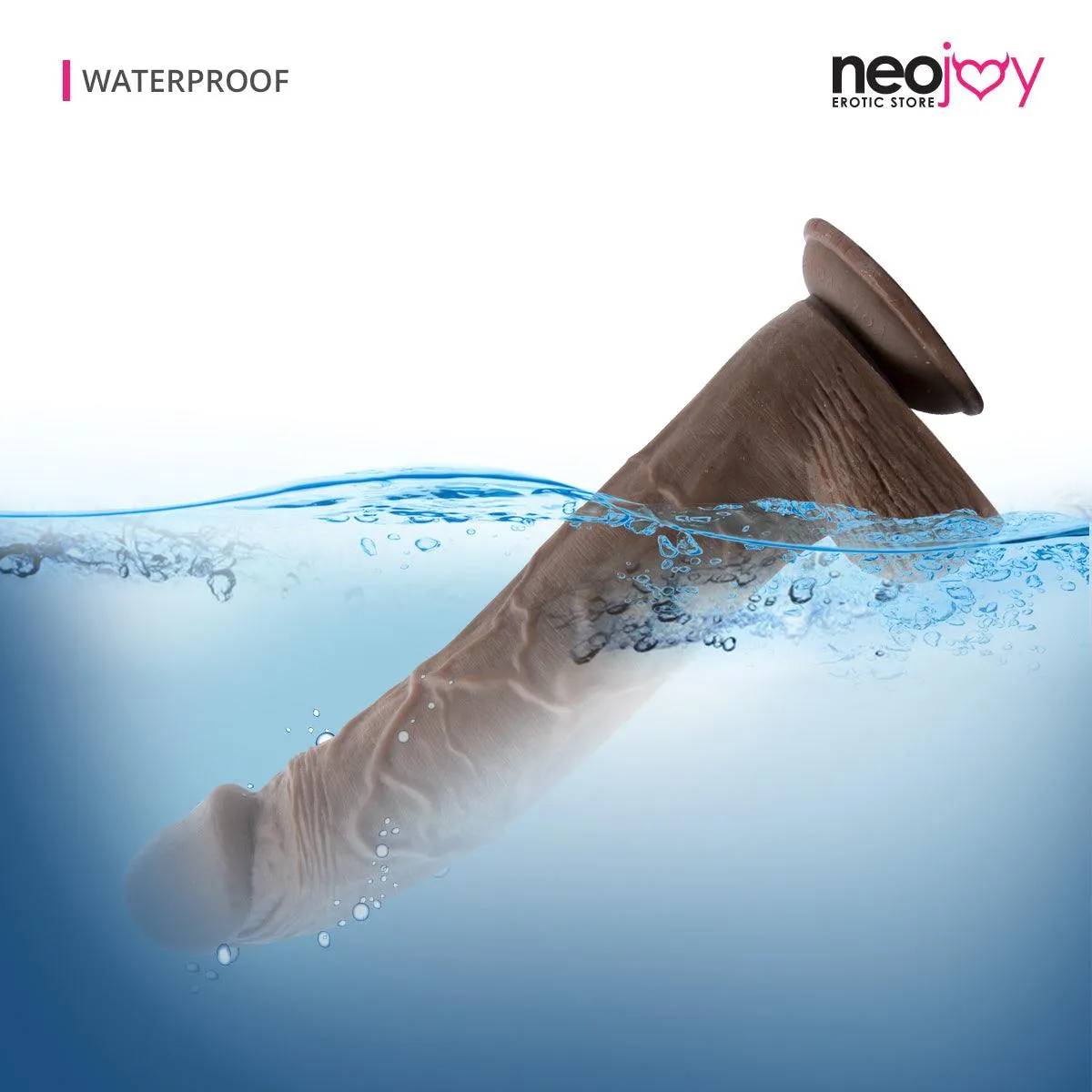 Neojoy - Monster Dong Large Dildo With Suction Cup TPE - Brown - 32.5cm - 12.8 inch