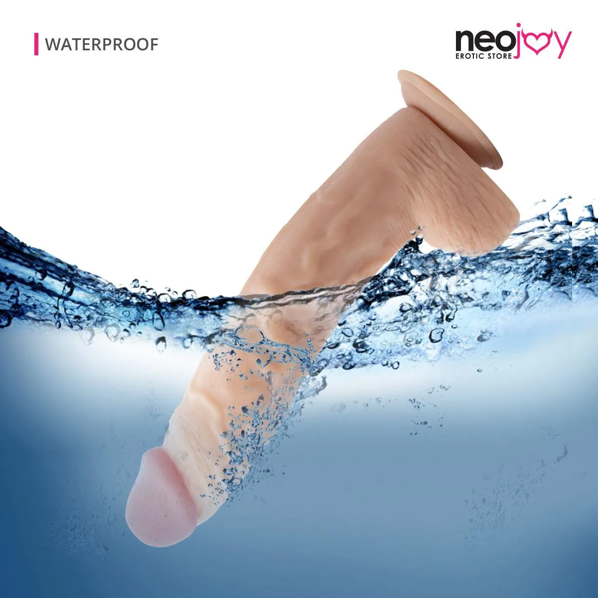 Neojoy Monster Dong Large  Dildo with Suction Cup TPE Flesh 34.5 cm - 13.6 inch