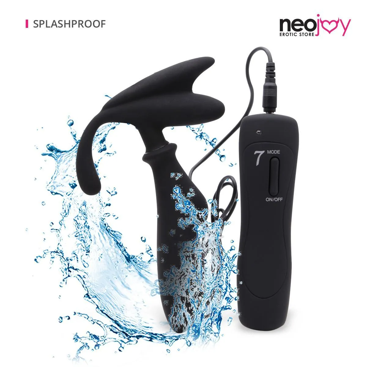 Neojoy Prostate Spot Player Massager Silicon - Black - 14 cm - 5.5 inch