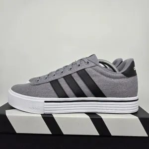 New adidas Daily 4.0 Grey Core Black Men's Shoes Size 9.5