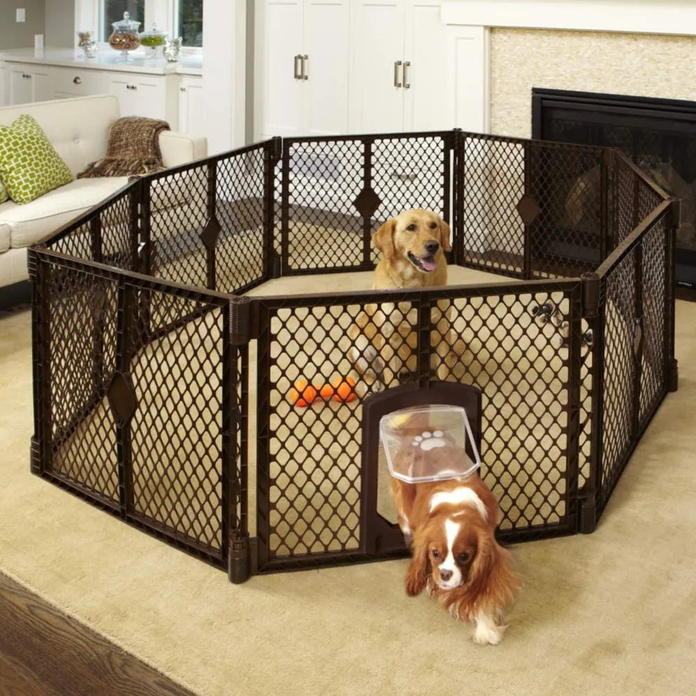 New in box! MyPet Petyard Passage, 8-Panel Pet Containment with Swinging Door