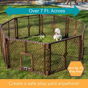 New in box! MyPet Petyard Passage, 8-Panel Pet Containment with Swinging Door