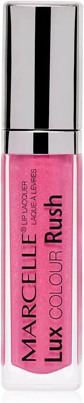 New Marcelle Lux Colour Rush Lip Lacquer, Bubblegum Pink, Hypoallergenic and Fragrance-Free, 5ml