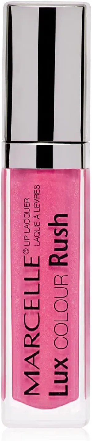 New Marcelle Lux Colour Rush Lip Lacquer, Bubblegum Pink, Hypoallergenic and Fragrance-Free, 5ml