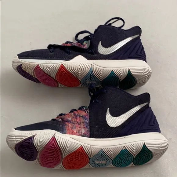 Nike Kyrie 5 GS Galaxy multicolor basketball sneakers 6.5Y