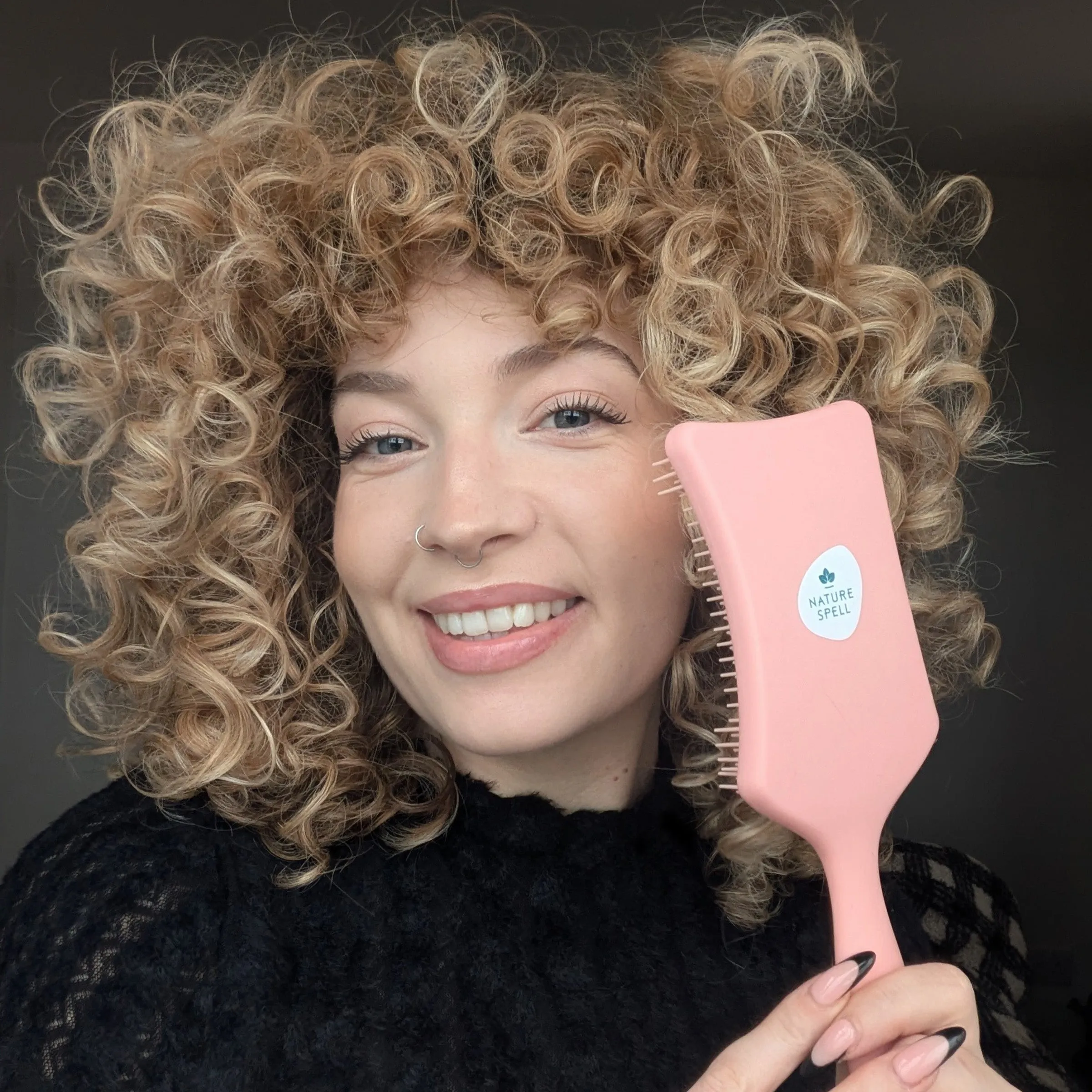 No Knots Detangling Hair Brush - Matt Pink