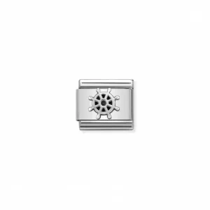 Nomination Composable Link Boat Wheel, Silver