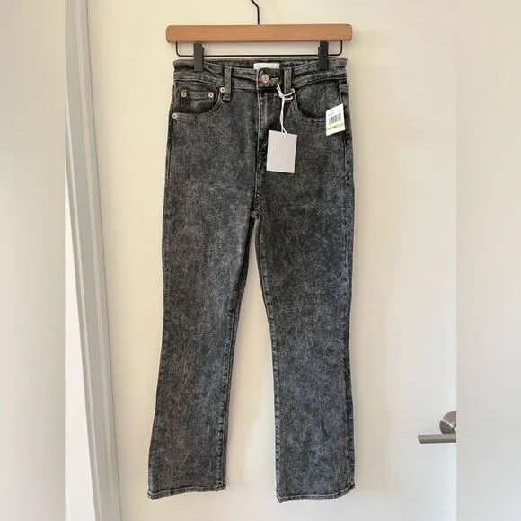 NWT Pistola Lennon High Rise Cropped Boot in Nightcap Acid Wash 24