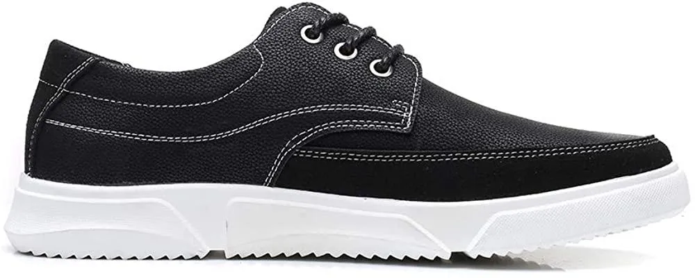 NXY Men's Casual Leather Sneakers Fashion Dress Slip-on Penny Loafers Lace-Up Lightweight Leather Shoes Breathable Driving Shoes for Men Work Outdoor